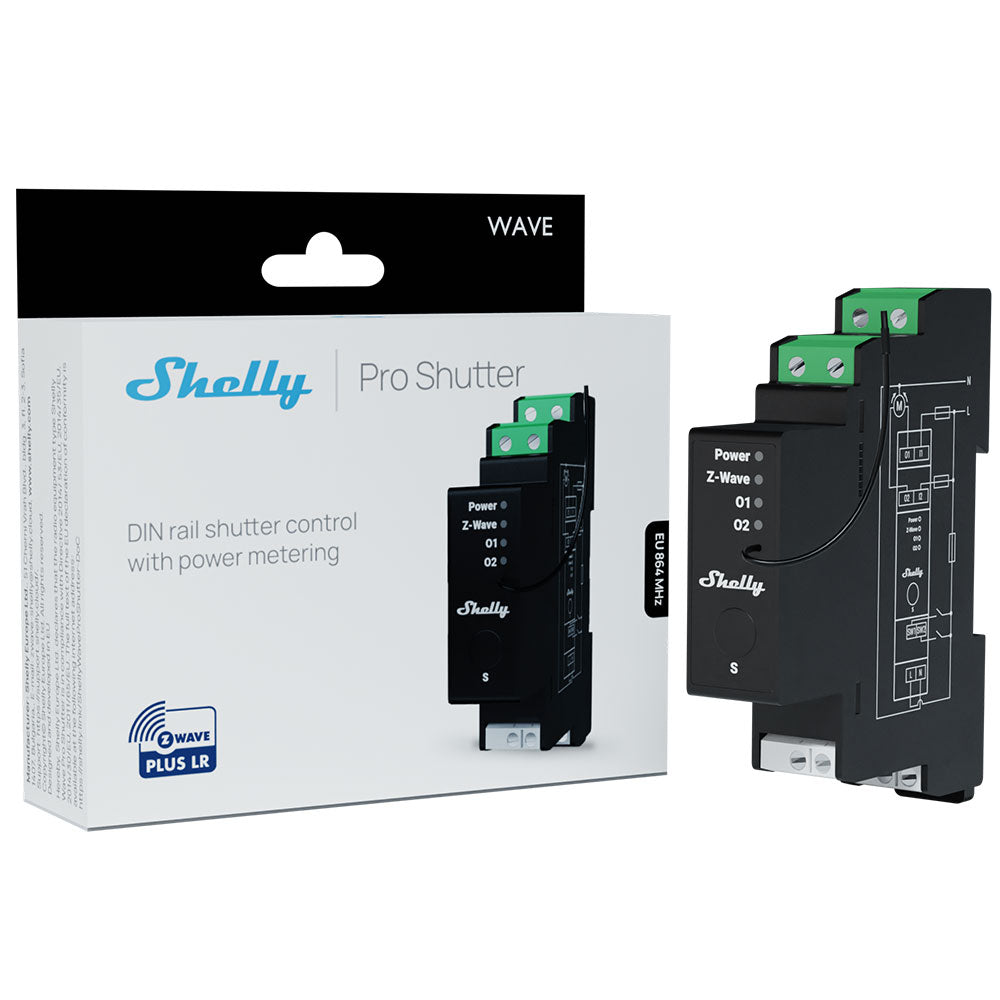 Shelly Wave Pro Shutter LR module volet roulant Z-Wave
