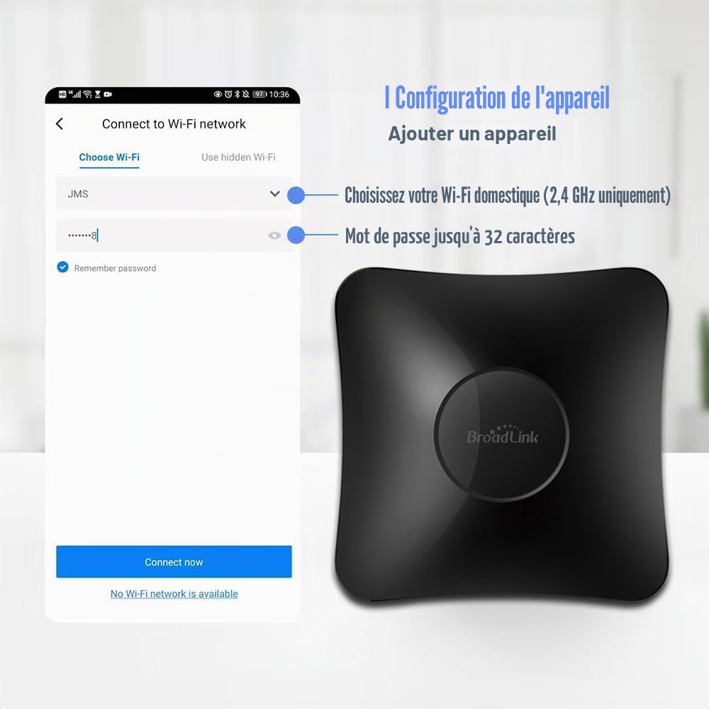 Broadlink Universal Remote RM4 Pro télécommande IR/RF Alexa