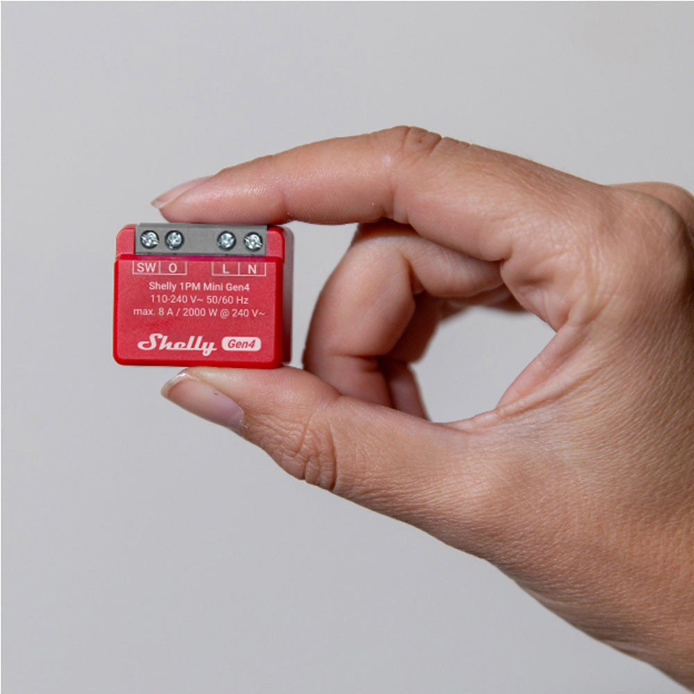 Shelly 1PM Mini Gen4 micromodule WiFi mesure énergie single