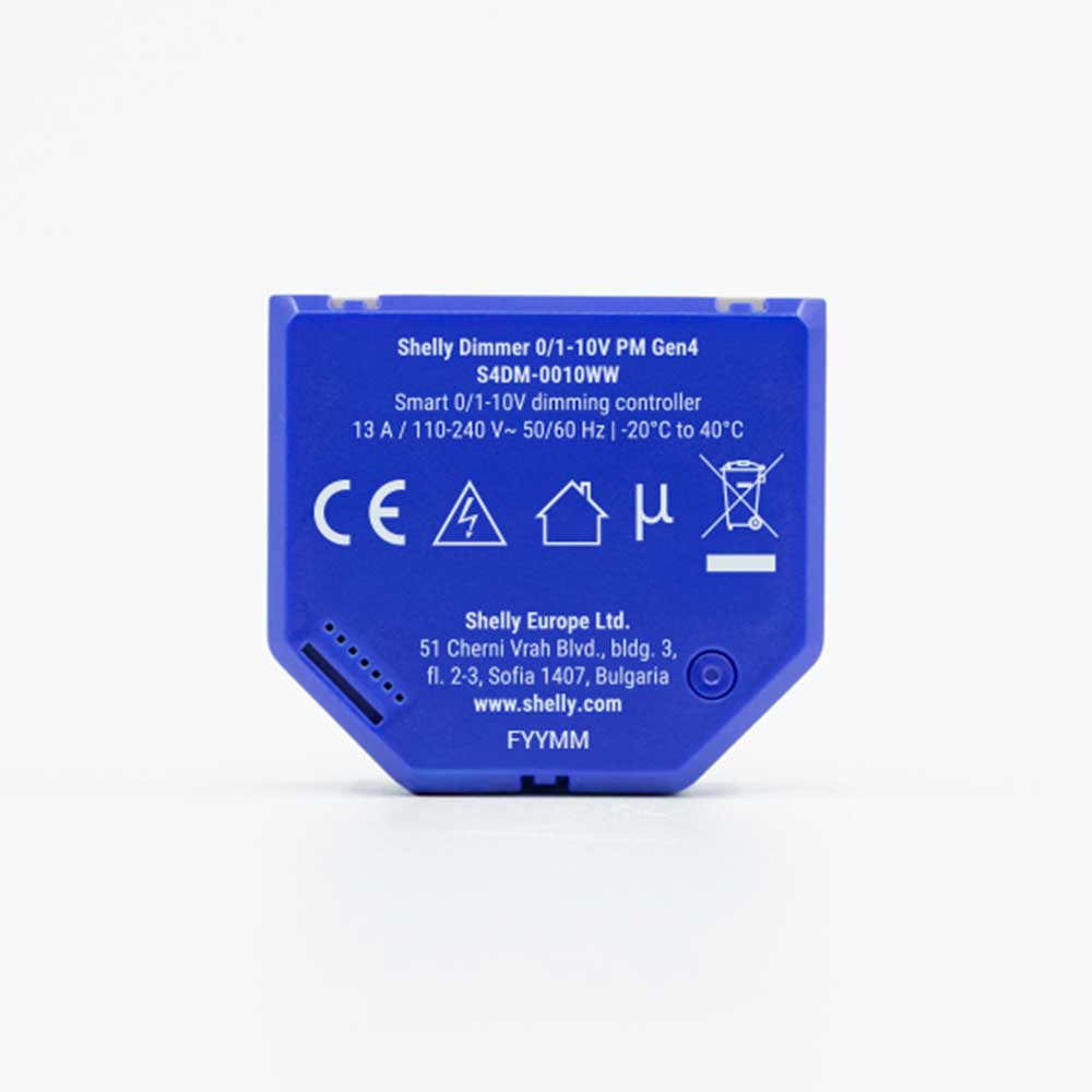 Shelly Dimmer 0-1/10V PM Gen4 variateur 0-10V avec mesure
