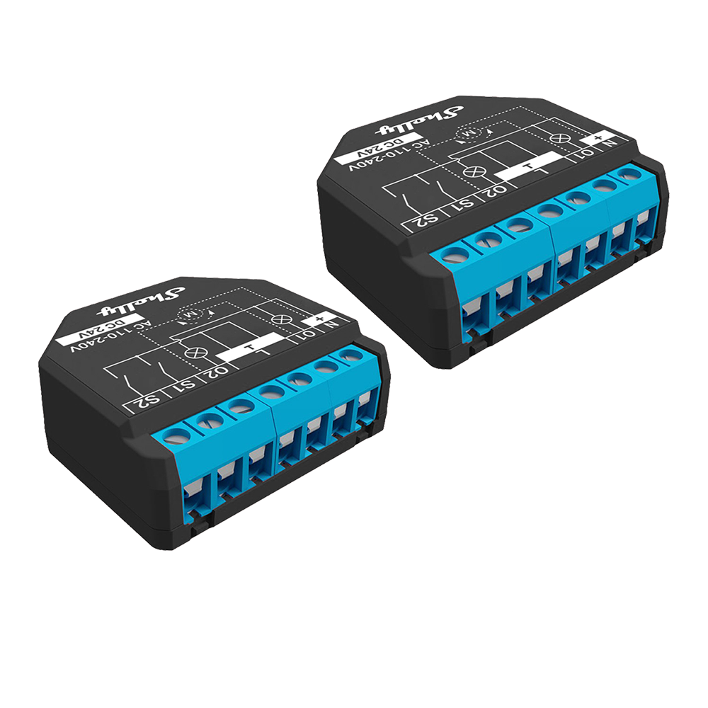 Shelly Plus 2PM Double relais connecté WiFi Pack de 2