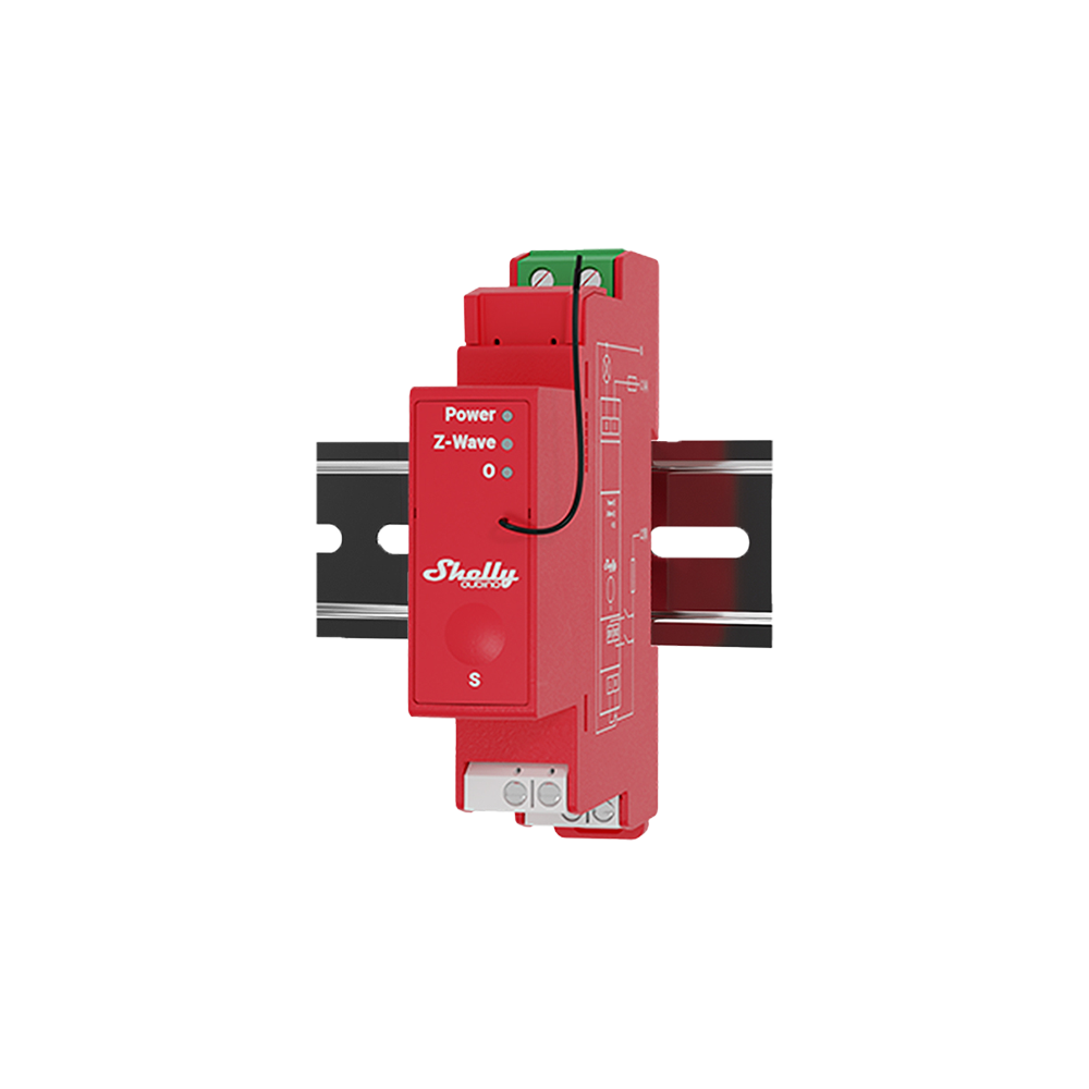 Shelly Wave Pro 1PM Interrupteur DIN Z-Wave 1 voie