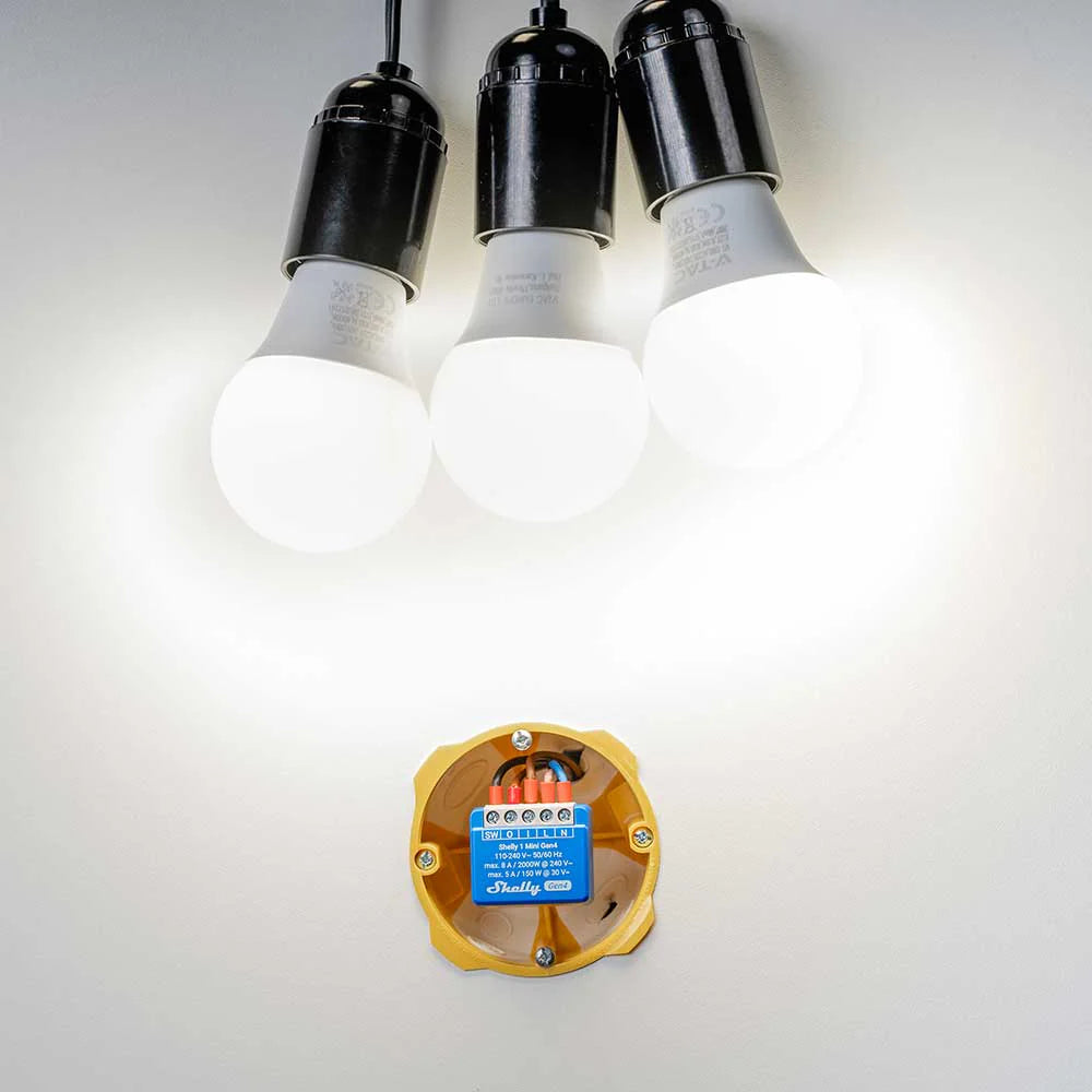 Shelly 1 Mini Gen4 Micromodule WiFi Matter + V-TAC