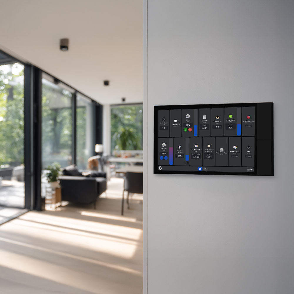 Shelly Wall Display XL panneau tactile noir Wi-Fi Bluetooth