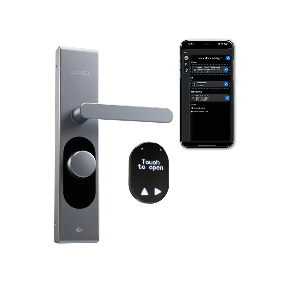 Loqed Touch serrure connectée argent code tactile