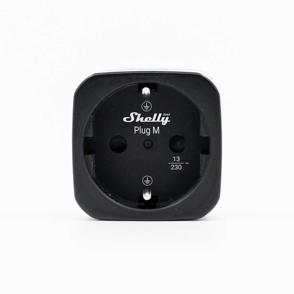 Shelly Plug M Gen3 prise connectée noire lot de 2