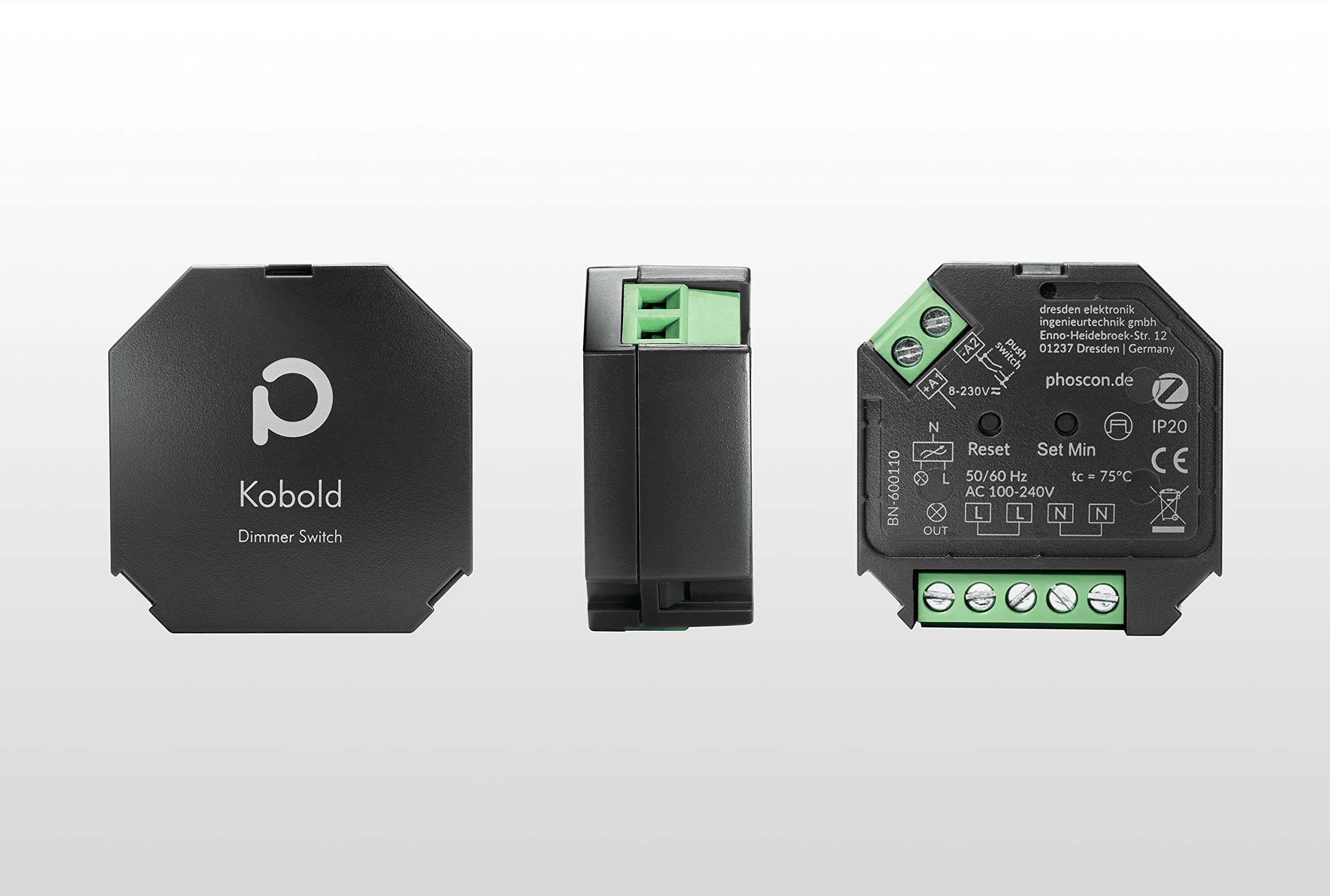 Phoscon Kobold variateur Zigbee encastré 230V 200W