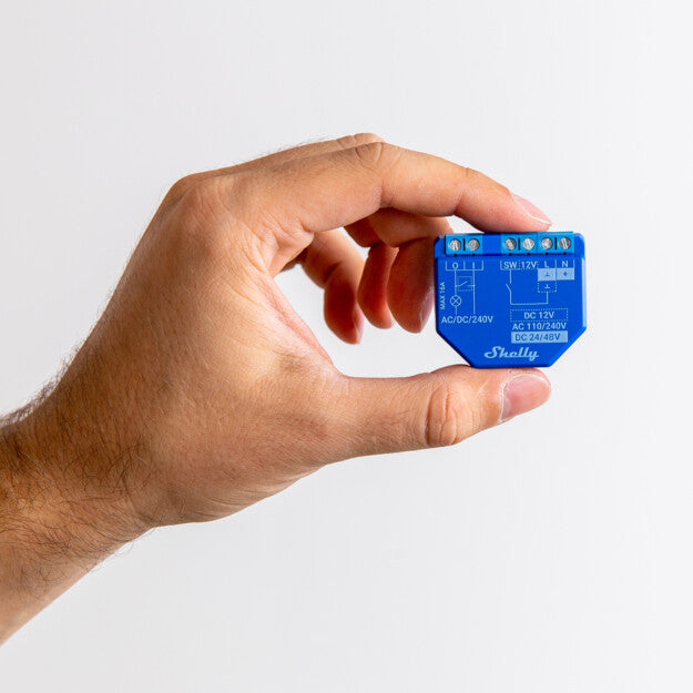 Shelly Plus 1 module relais connecté Bluetooth simple
