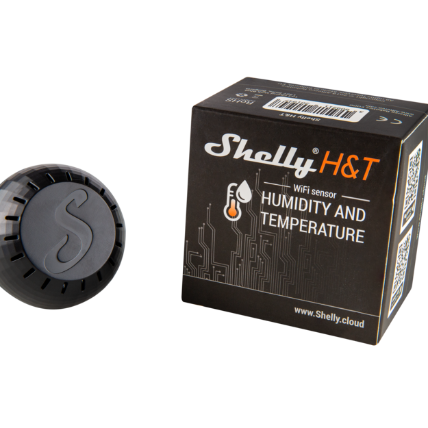 Shelly H&T capteur température humidité Wi-Fi Noir