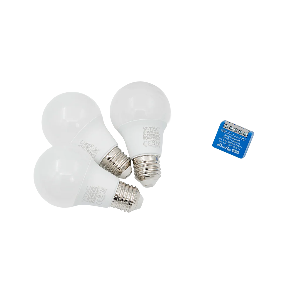 Shelly 1 Mini Gen4 Micromodule WiFi Matter + V-TAC