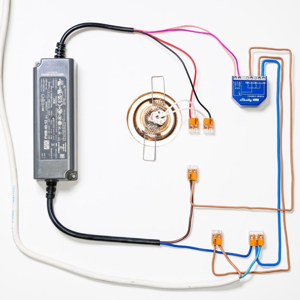 Shelly Dimmer 0-1/10V PM Gen4 variateur 0-10V avec mesure