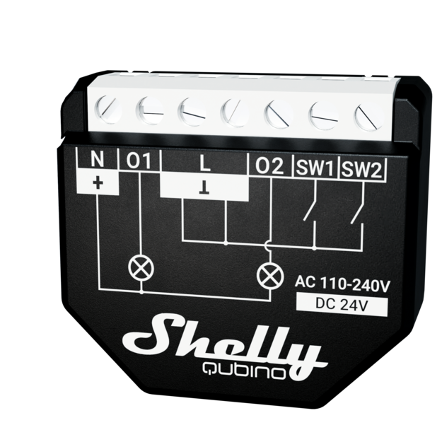 Shelly Wave 2PM interrupteur connecté 2 canaux 16A mesure