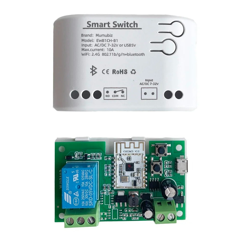 Mumubiz eWelink Relais WiFi Porte Garage 1 Canal 7-32V