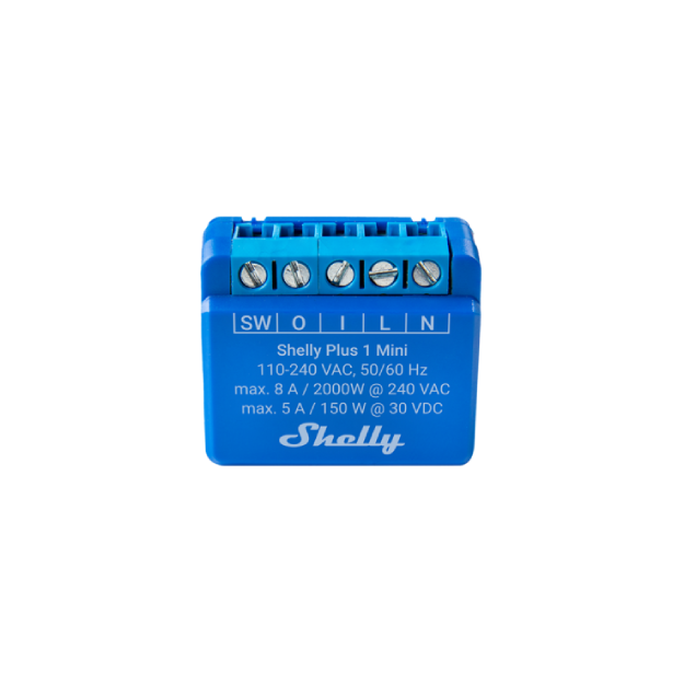 Shelly Plus 1 Mini micro module relais WiFi contact sec