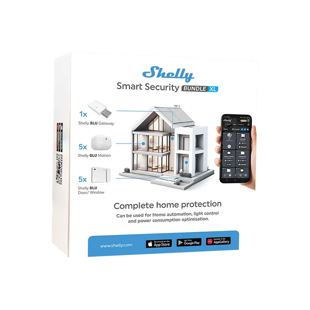 Shelly Smart Security Bundle XL kit sécurité Bluetooth
