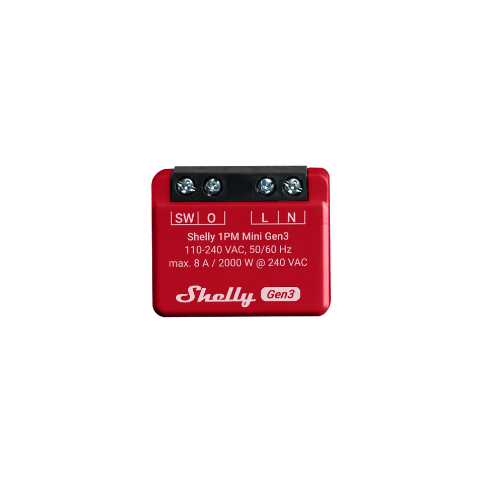 Shelly 1PM Mini Gen3 Relais WiFi Énergie Simple