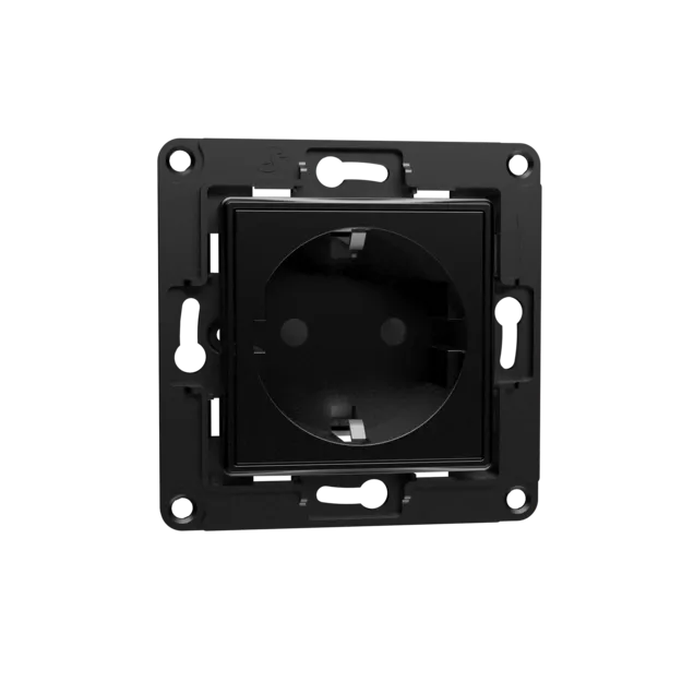 Shelly Wall Socket prise murale EU noir pour relais