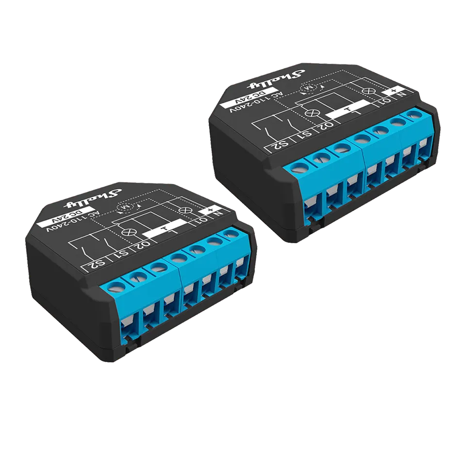 Shelly Plus 2PM Double relais connecté WiFi Pack de 2