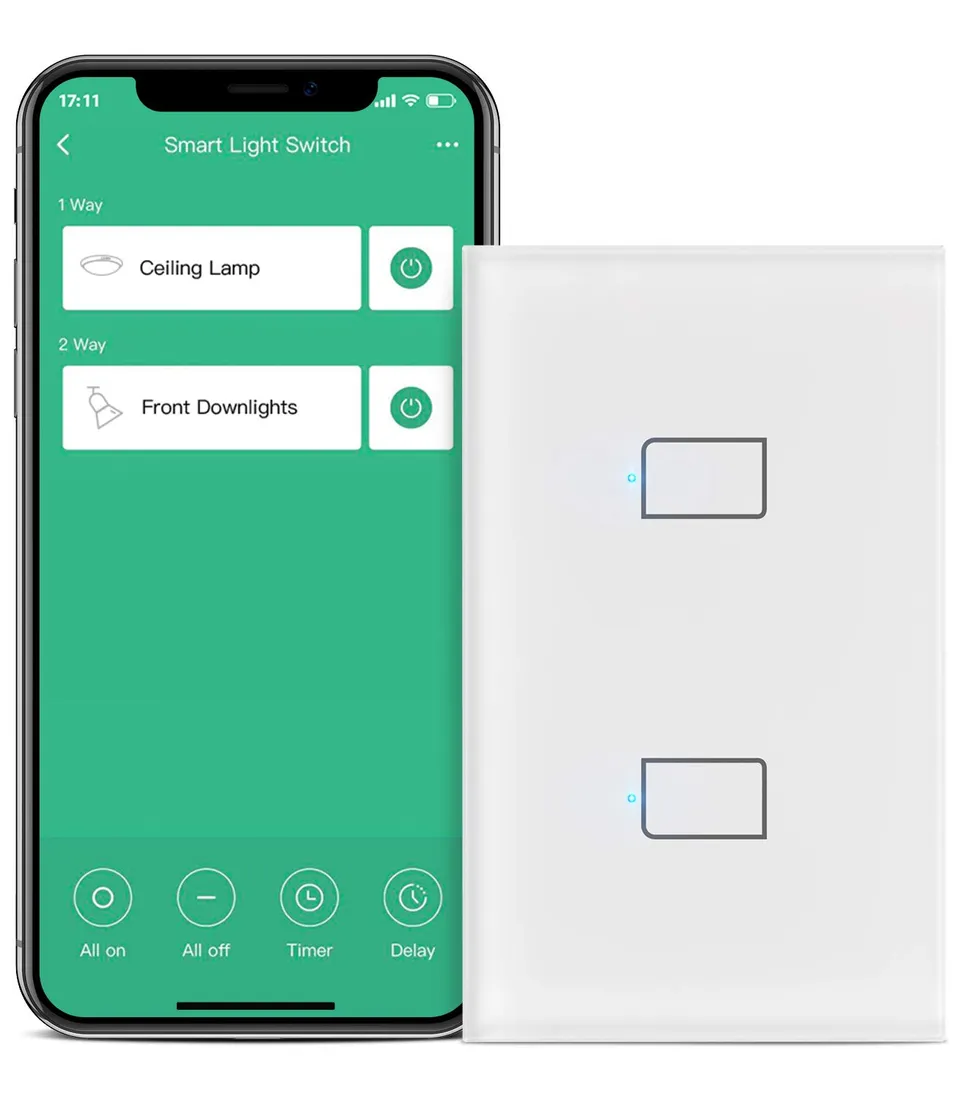 BroadLink TC3 interrupteur connecté double sans neutre