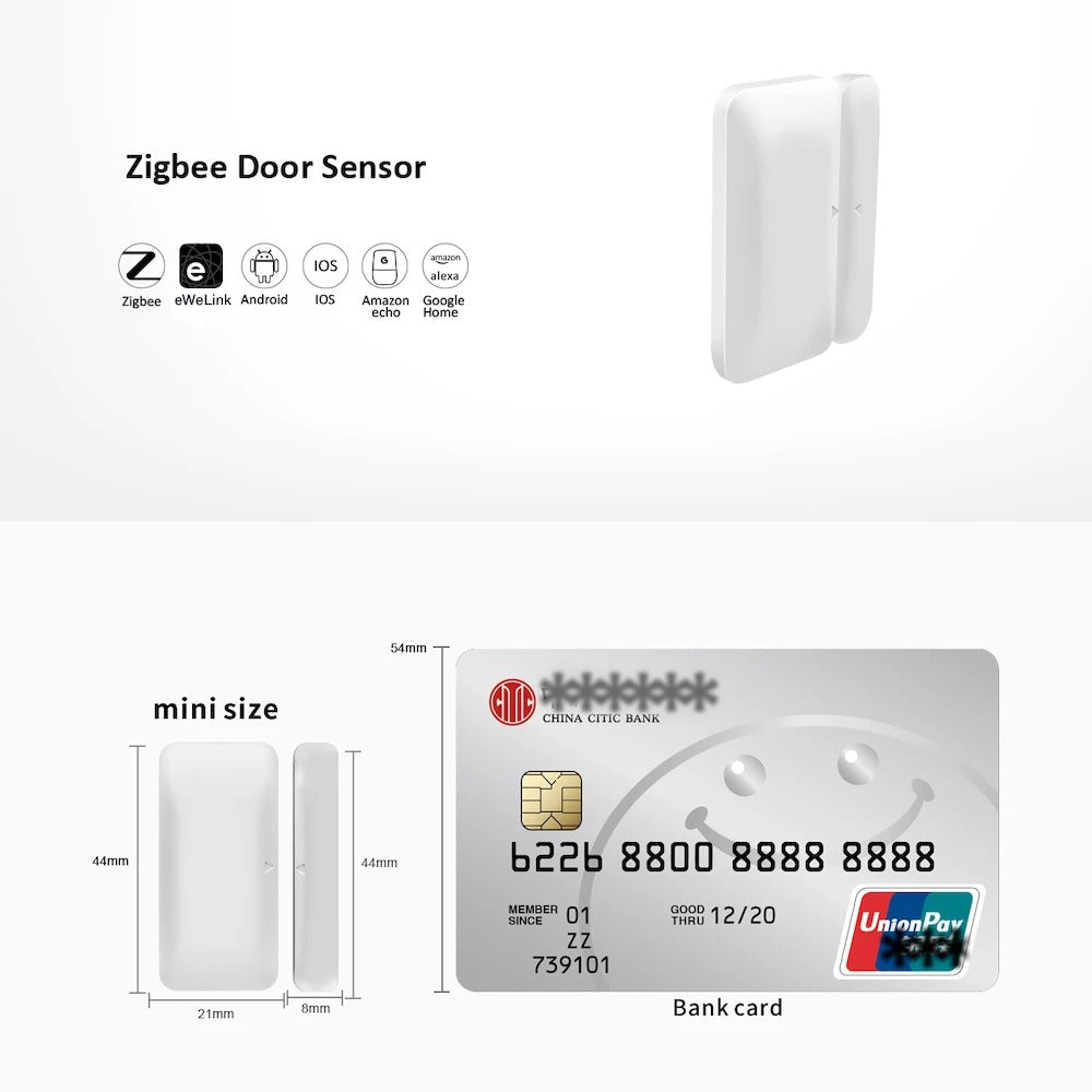 Mumubiz Zigbee Protocol capteur porte fenêtre Zigbee 3.0