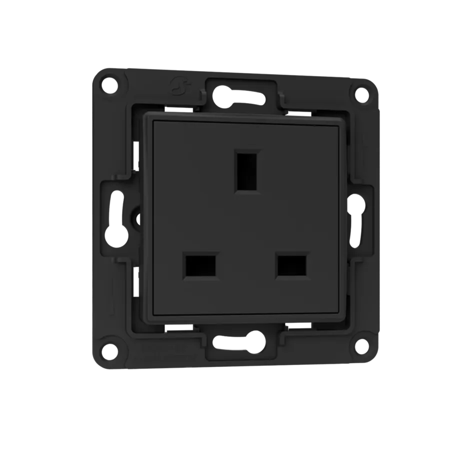 Shelly Wall Socket prise murale UK noir connecté