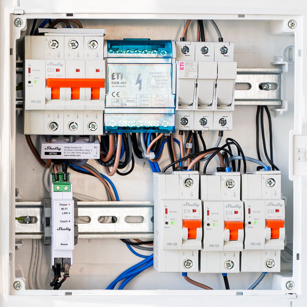 Shelly Pro 1CB C10 disjoncteur connecté 10A rail DIN