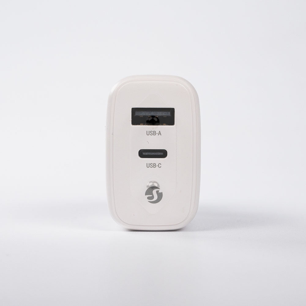 Shelly GaN Charger 65W chargeur rapide USB Blanc prise EU