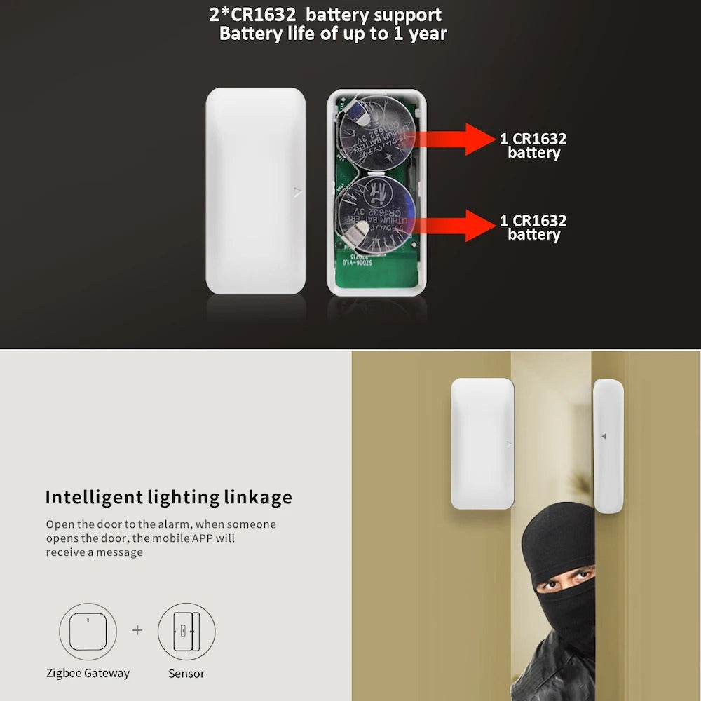 Mumubiz Zigbee Protocol capteur porte fenêtre Zigbee 3.0