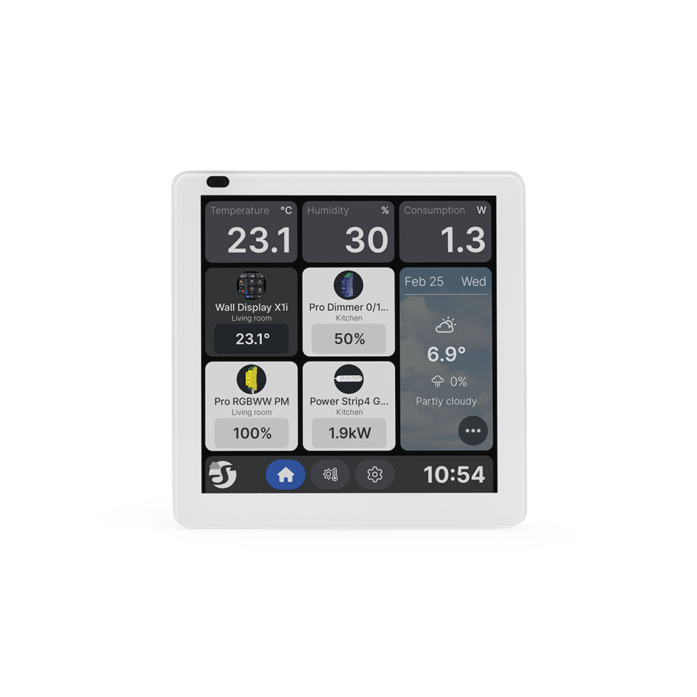 Shelly Wall Display X1i Écran Tactile Silver Domotique