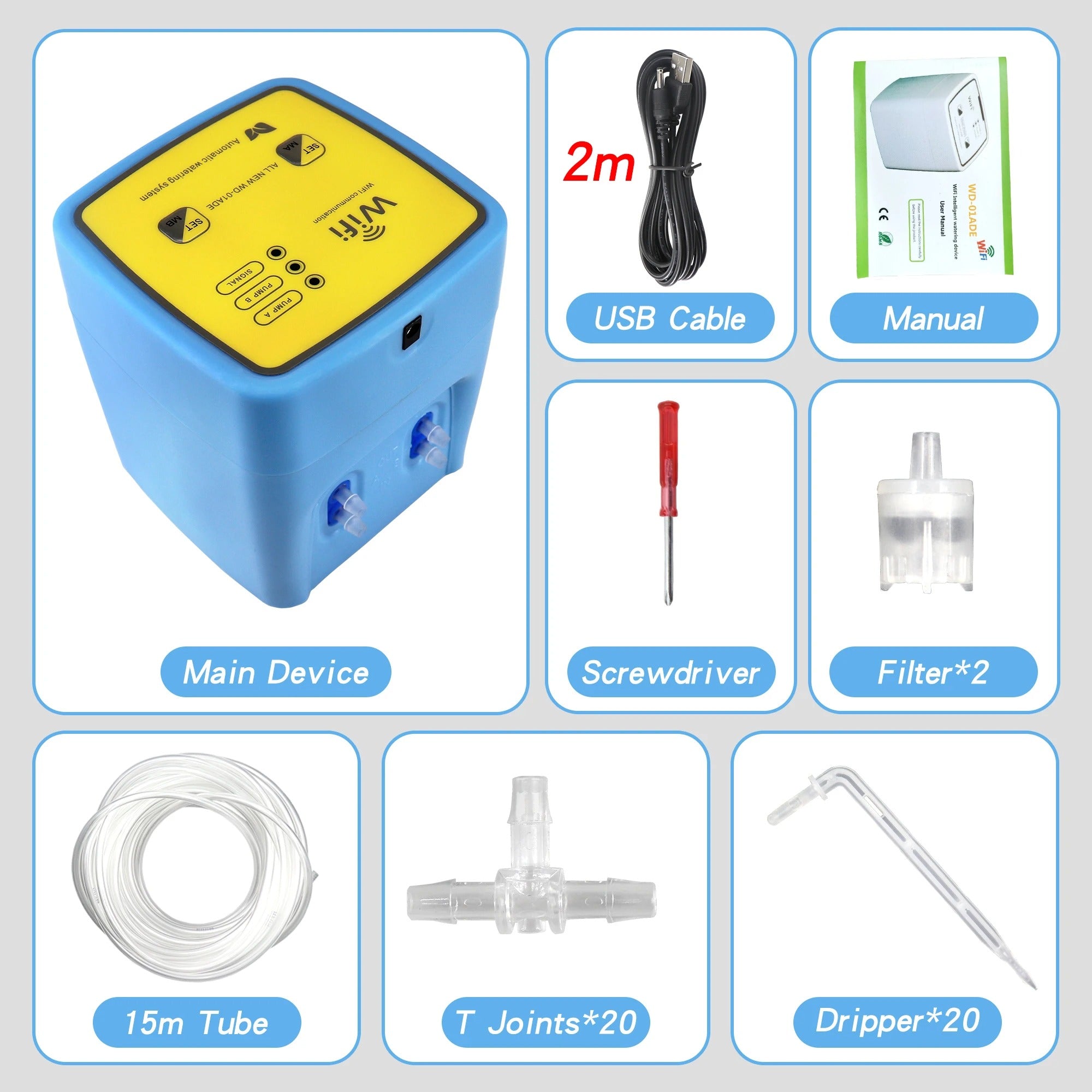 Mumubiz Tuya Smart Home kit arrosage automatique double pompe