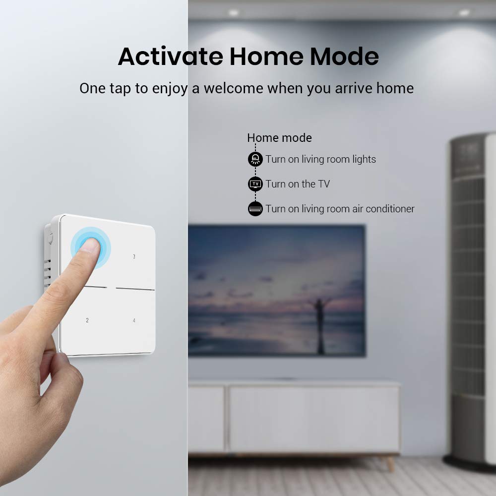 Broadlink Smart Button bouton connecté sans fil avec hub FastCon