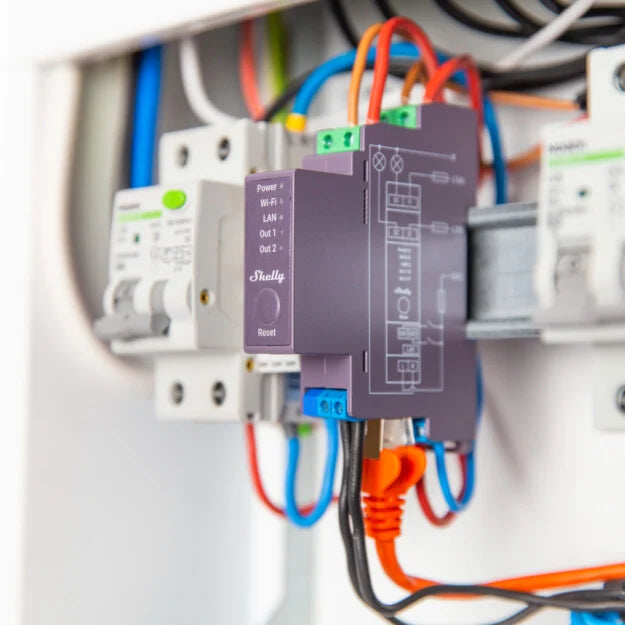 Shelly Pro 2 interrupteur connecté 2 canaux rail DIN