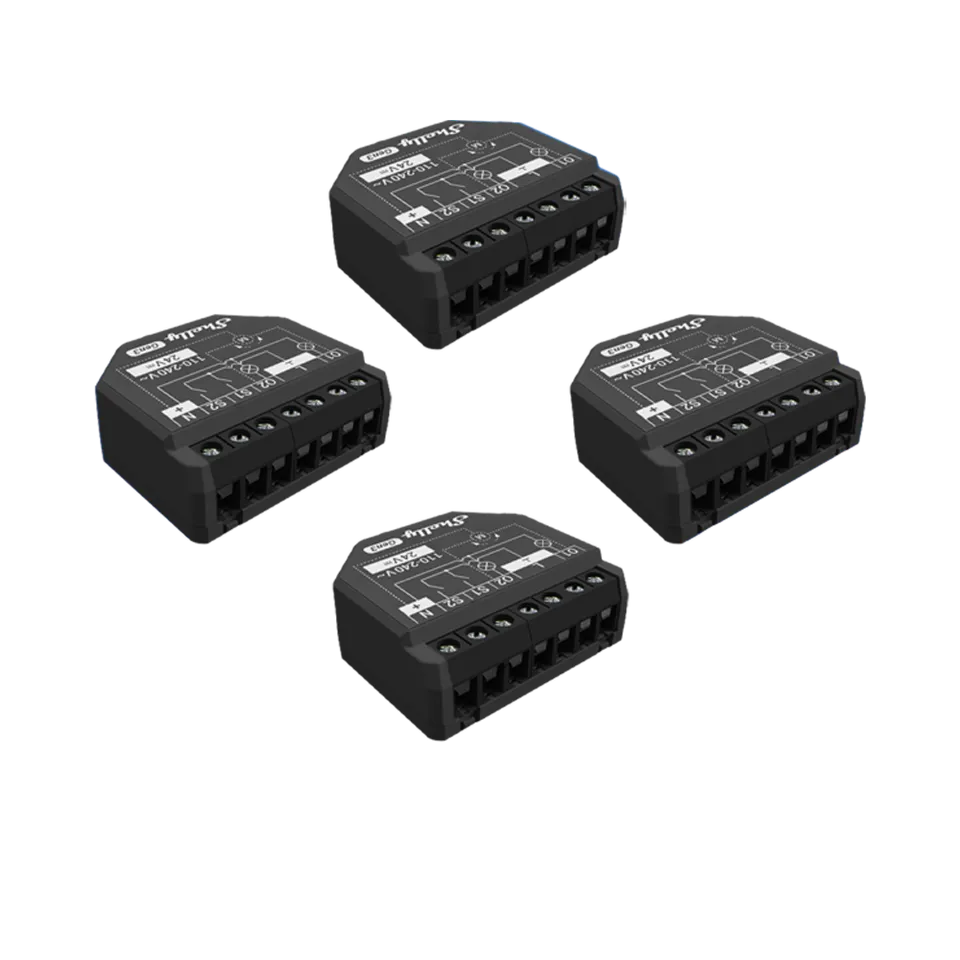 Shelly 2PM Gen3 micromodule WiFi double pack de 4