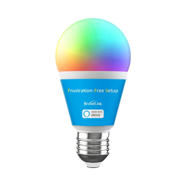 Broadlink Smart Lighting ampoule connectée E27 couleur à l’unité Alexa