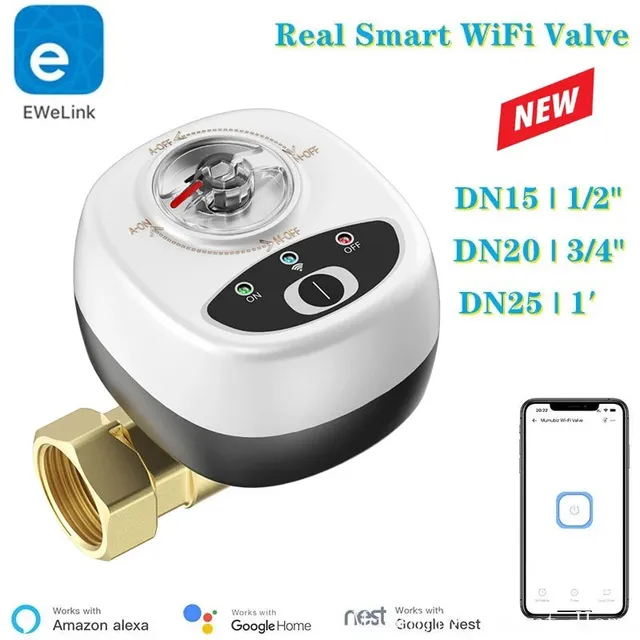 Mumubiz eWelink vanne connectée WiFi DN15 eau gaz Alexa