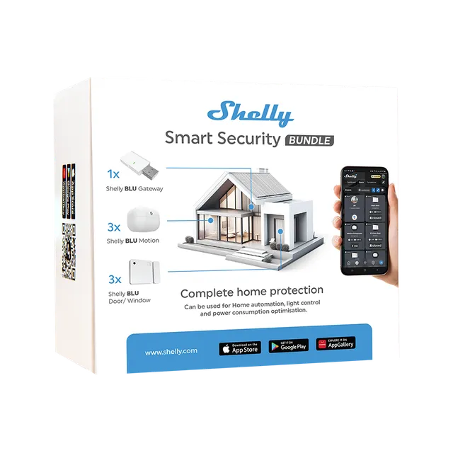 Shelly Smart Security Bundle kit sécurité Bluetooth capteurs