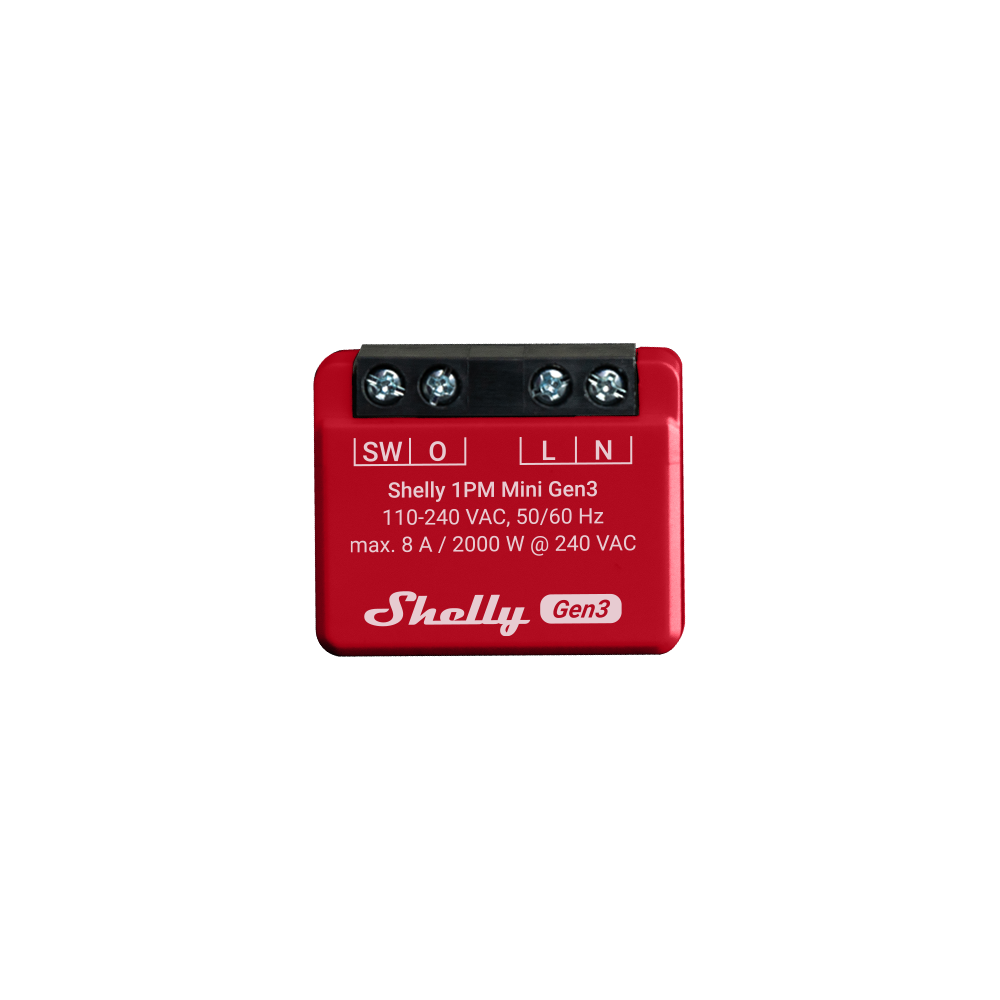 Shelly 1PM Mini Gen3 micromodule WiFi mesure single