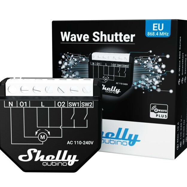 Shelly Wave Shutter module volet roulant Z-Wave 10 A