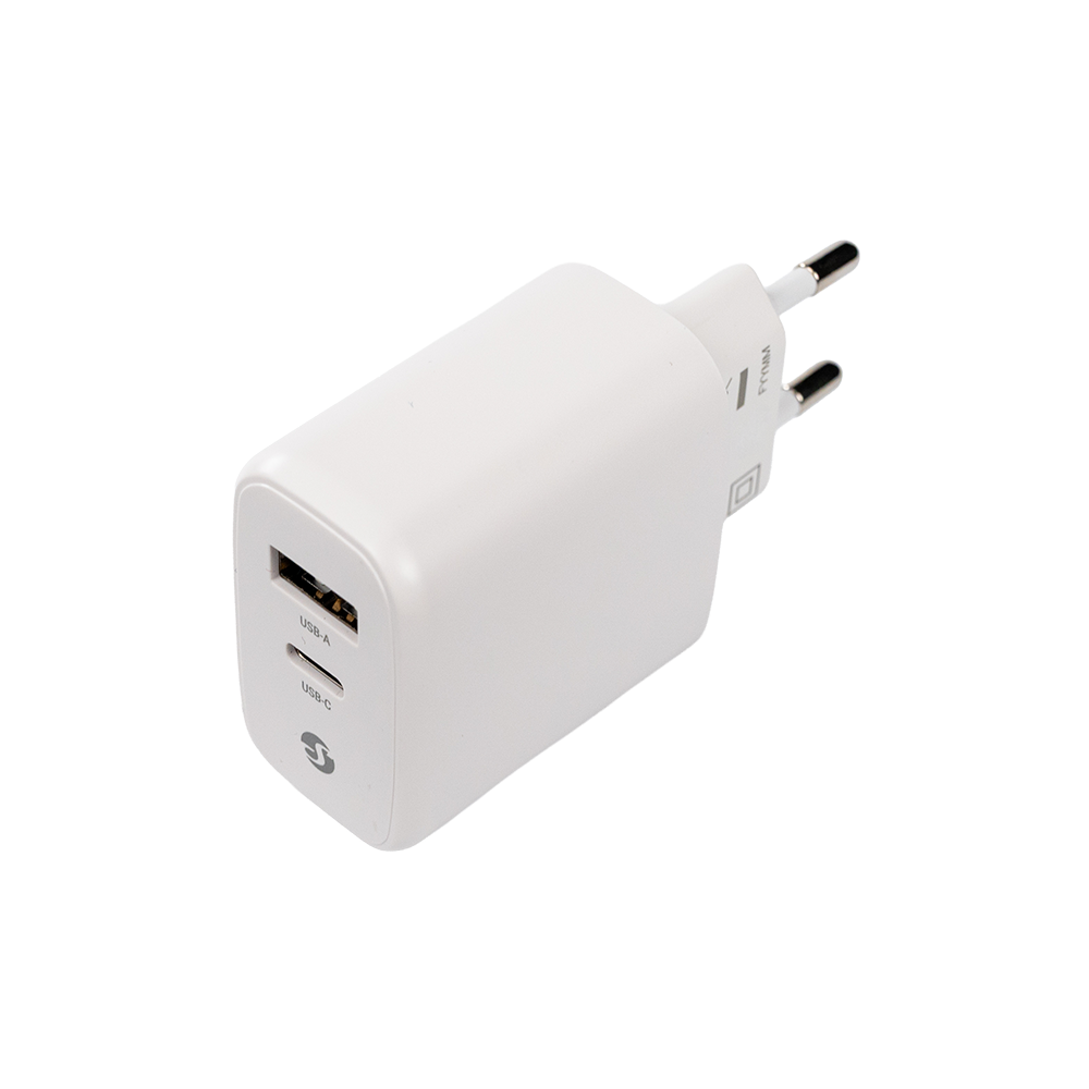 Shelly GaN Charger 65W chargeur rapide USB Blanc prise EU