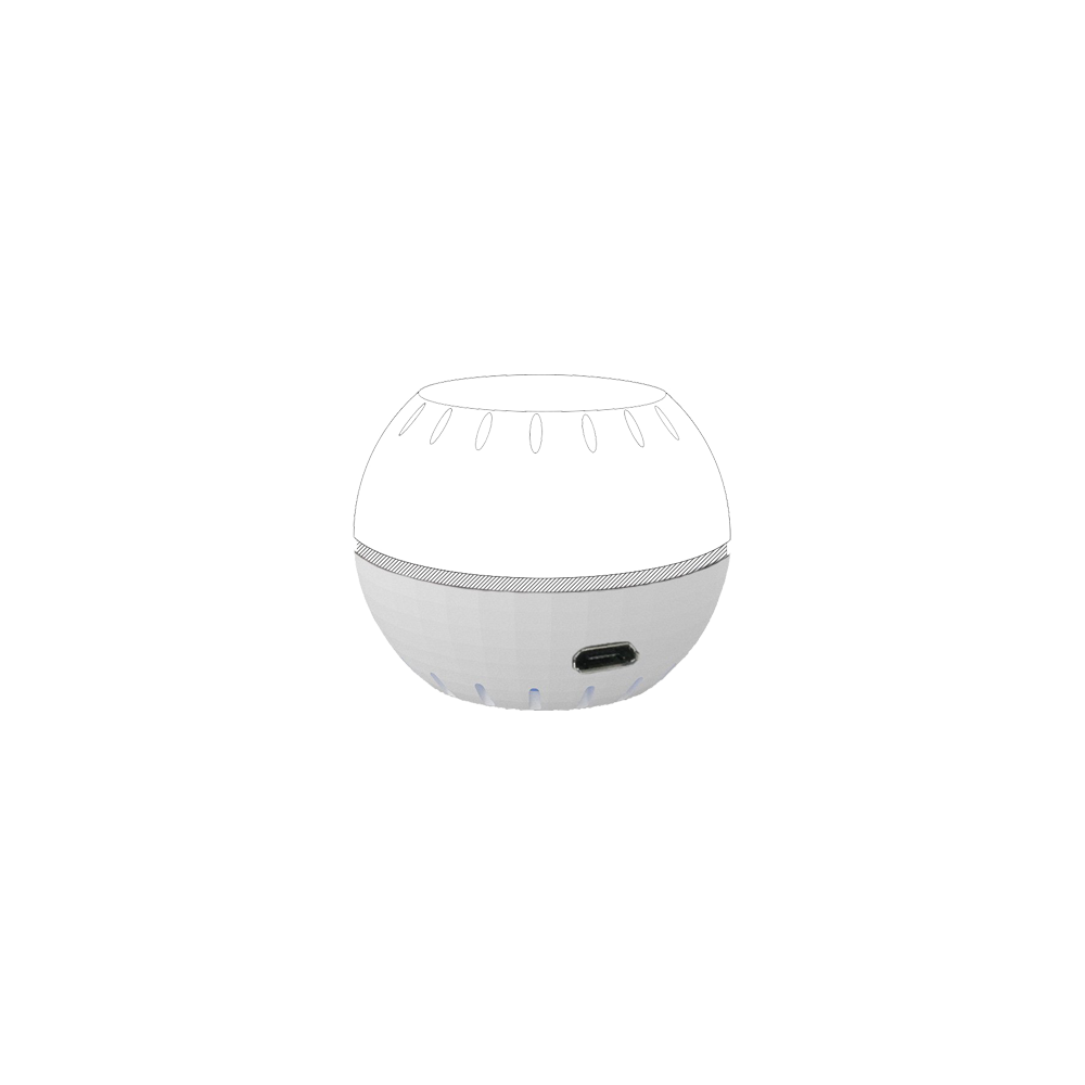 Shelly Plus H&T Add-on alimentation USB blanc