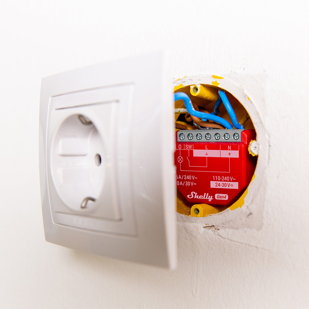 Shelly 1PM Gen4 relais WiFi mesure conso simple Zigbee Matter
