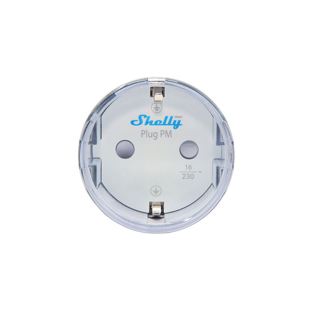 Shelly Plug PM Gen3 prise connectée WiFi énergie blanc