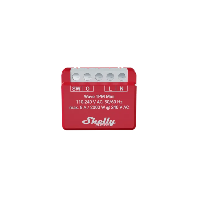 Shelly Wave 1PM Mini interrupteur Z-Wave 8A mesure puissance