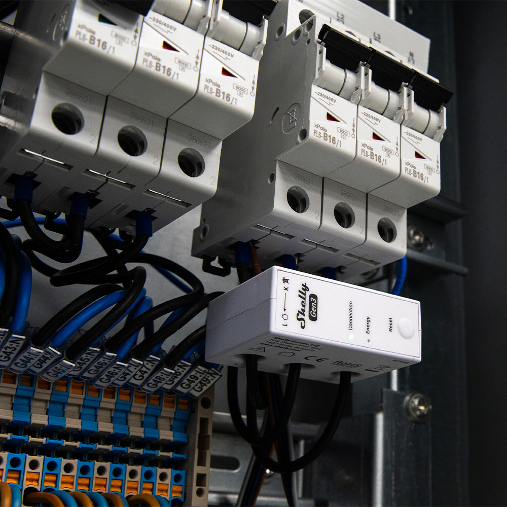 Shelly 3EM-63W Gen3 compteur énergie triphasé WiFi