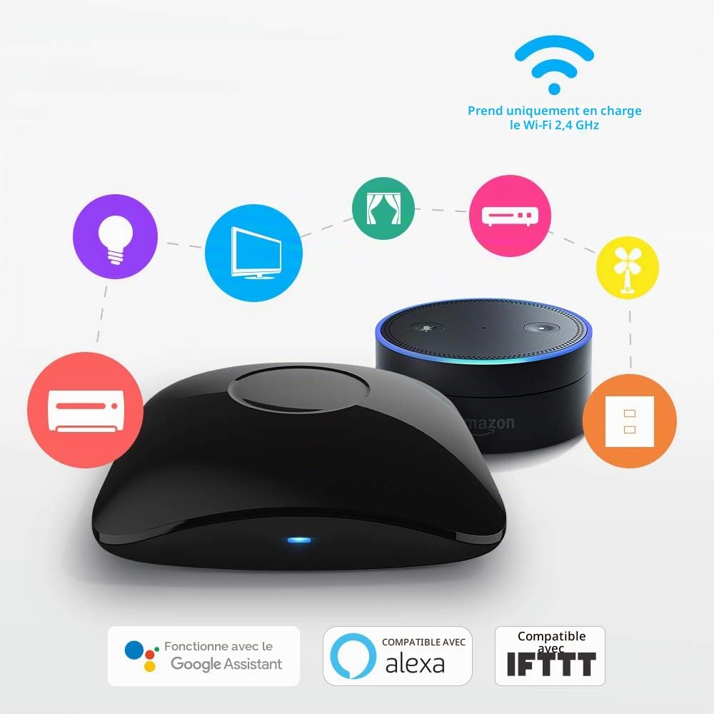 Broadlink Universal Remote RM4 Pro télécommande IR/RF Alexa
