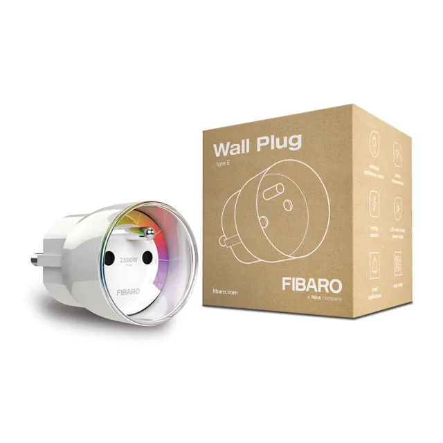 Fibaro Éclairage Wall Plug prise connectée Type E Z-Wave+