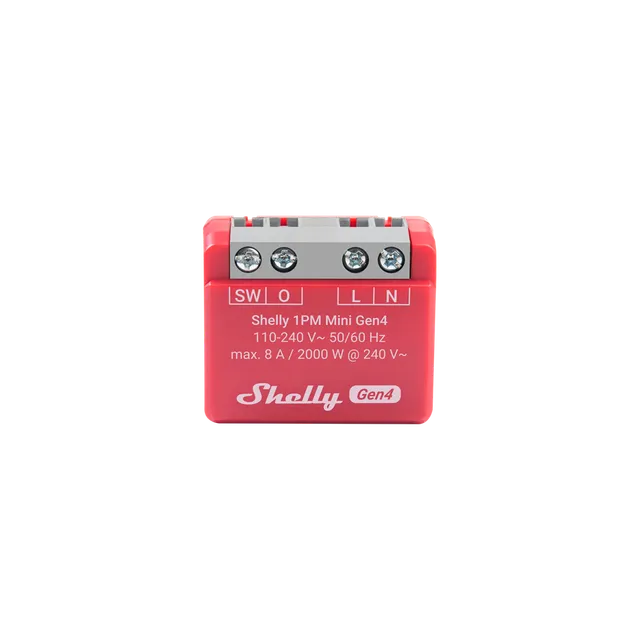 Shelly 1PM Mini Gen4 micromodule WiFi mesure énergie single