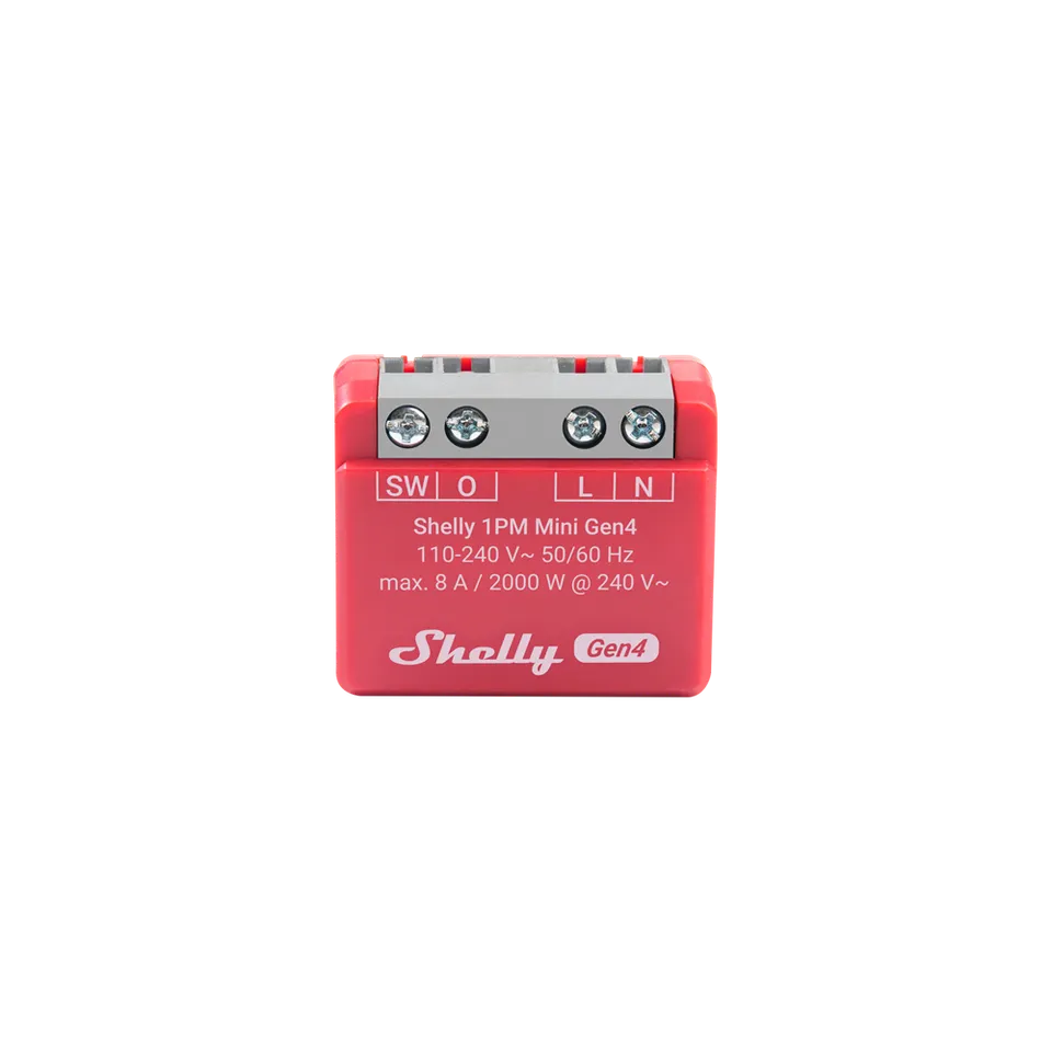 Shelly 1PM Mini Gen4 relais mesure d’énergie WiFi