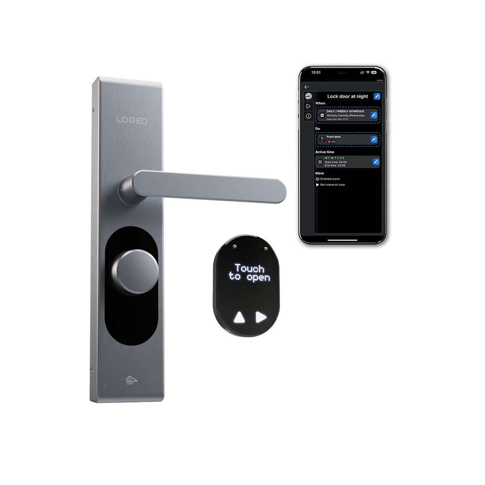 Loqed Touch serrure connectée argent code tactile