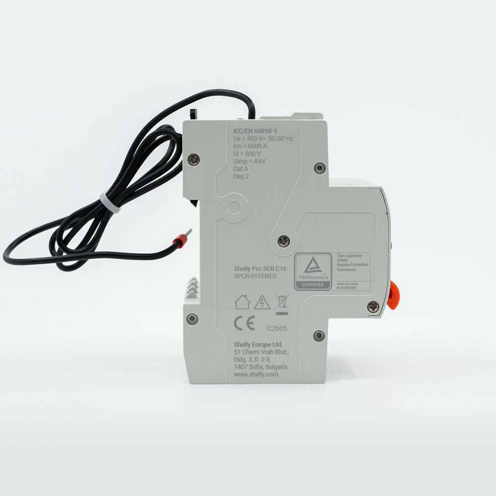 Shelly Pro 3CB C10 disjoncteur connecté rail DIN 10A